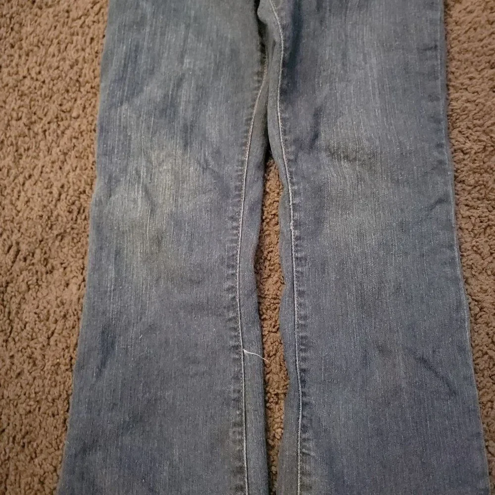 The Children's Place Girls Blue Pockets Mid Rise Denim Bootcut Jeans Size 8
